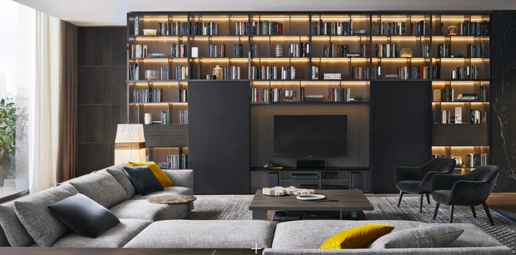 Poliform high-end contemporary living space
