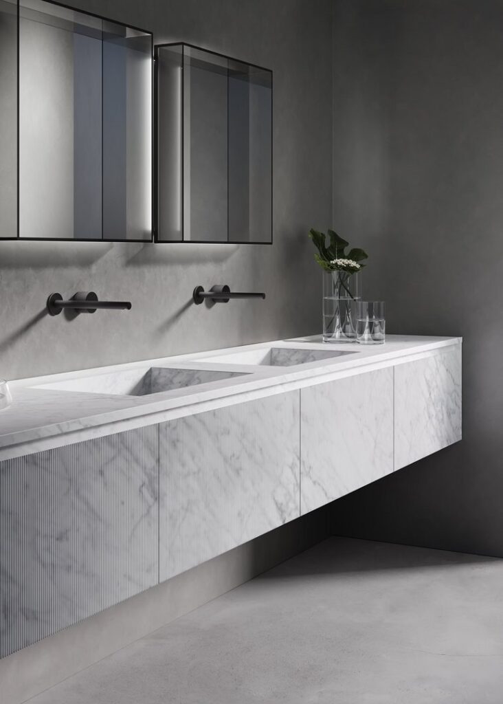 Luxury Italian marble cabinetry Piana Stone by antoniolupi