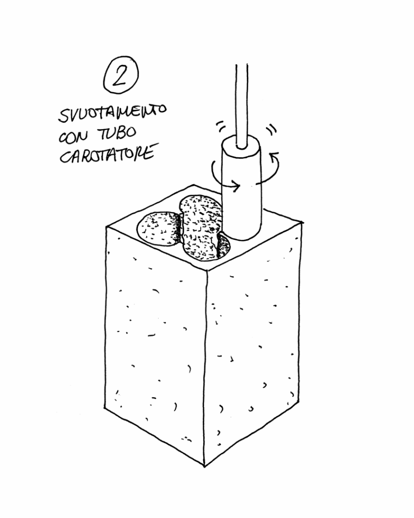 Antoniolupi Neolitico raw marble bathroom sink