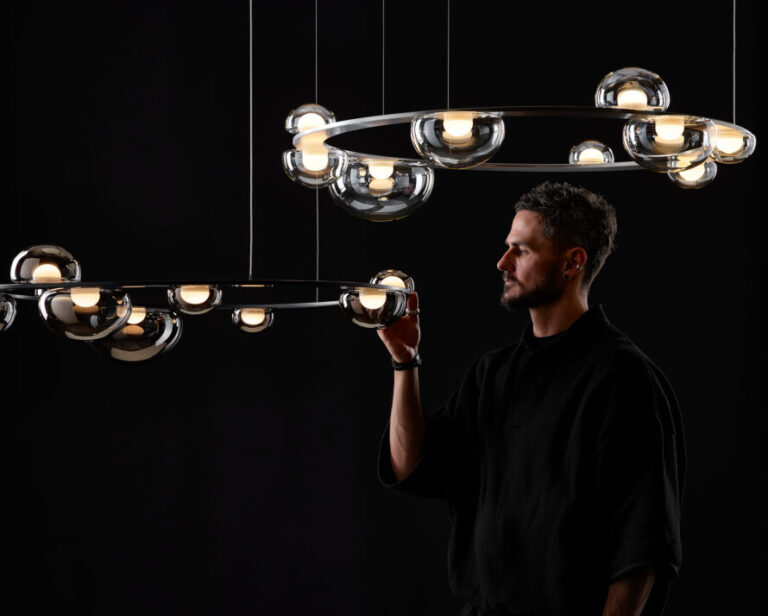 Luxury circular pendant lighting Bomma Dew Drops collection