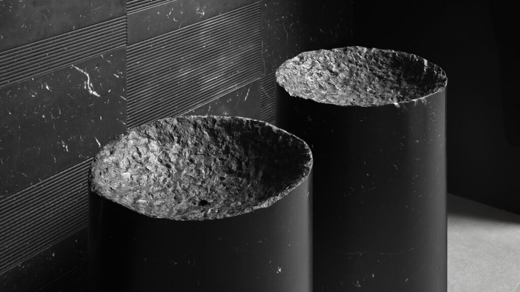 Luxury Italian marble freestanding sink Neolitico