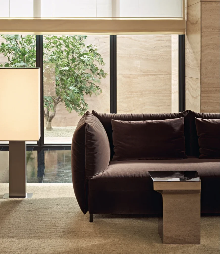 Poliform Joan sofa upholstery detail