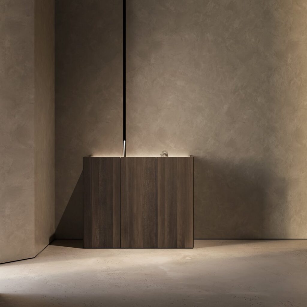 Modern Italian marble vanity design San Diego