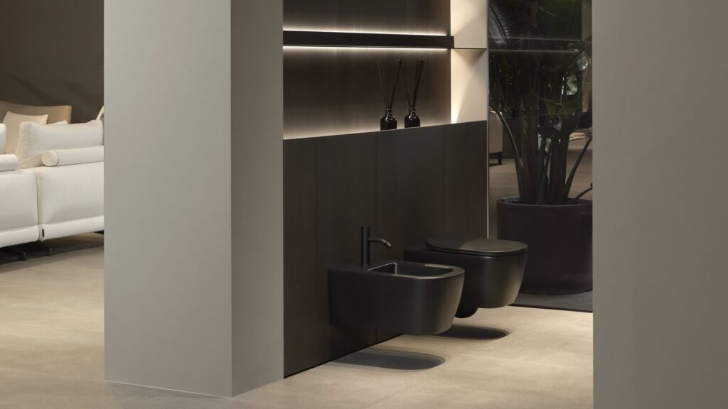 Continuous wall panel system by antoniolupi, available at Unscripted Spaces La Jolla