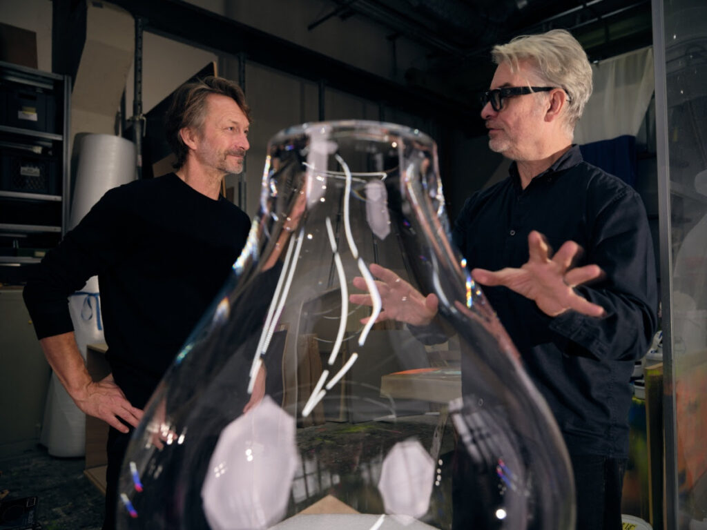 Neon interior lighting detail — BOMMA Tim 10th anniversary edition by Anselm Reyle