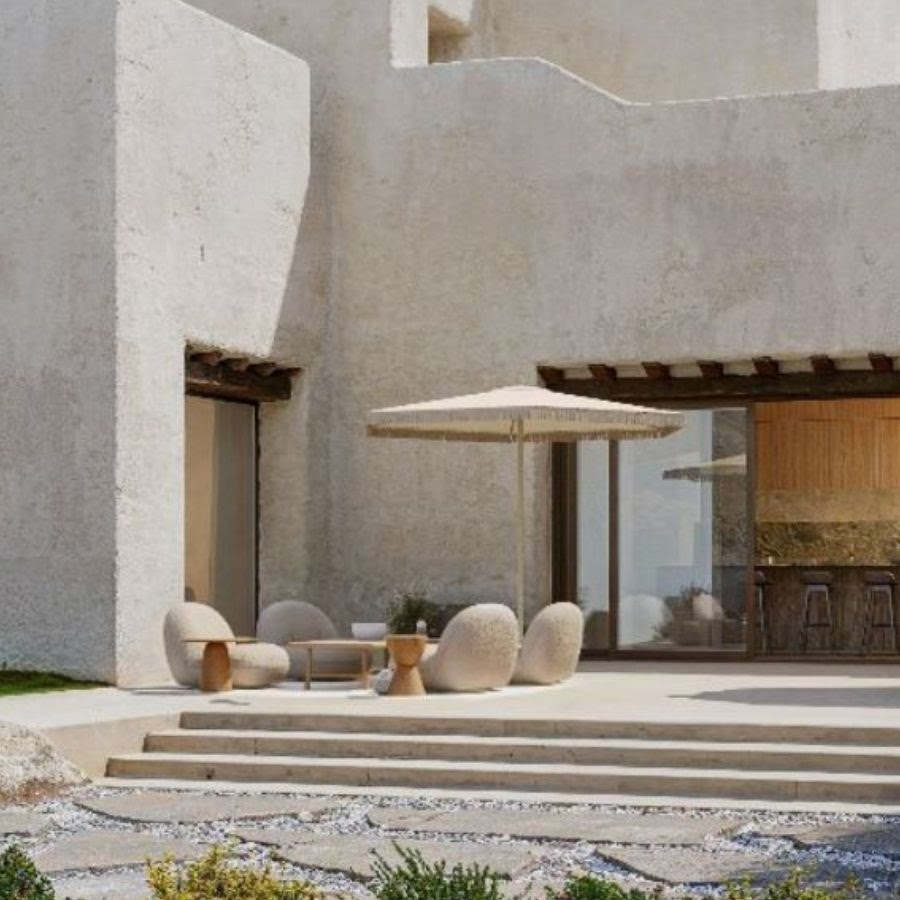 Umbrosa Nata UX outdoor parasol — available at Unscripted Spaces showroom in La Jolla, CA