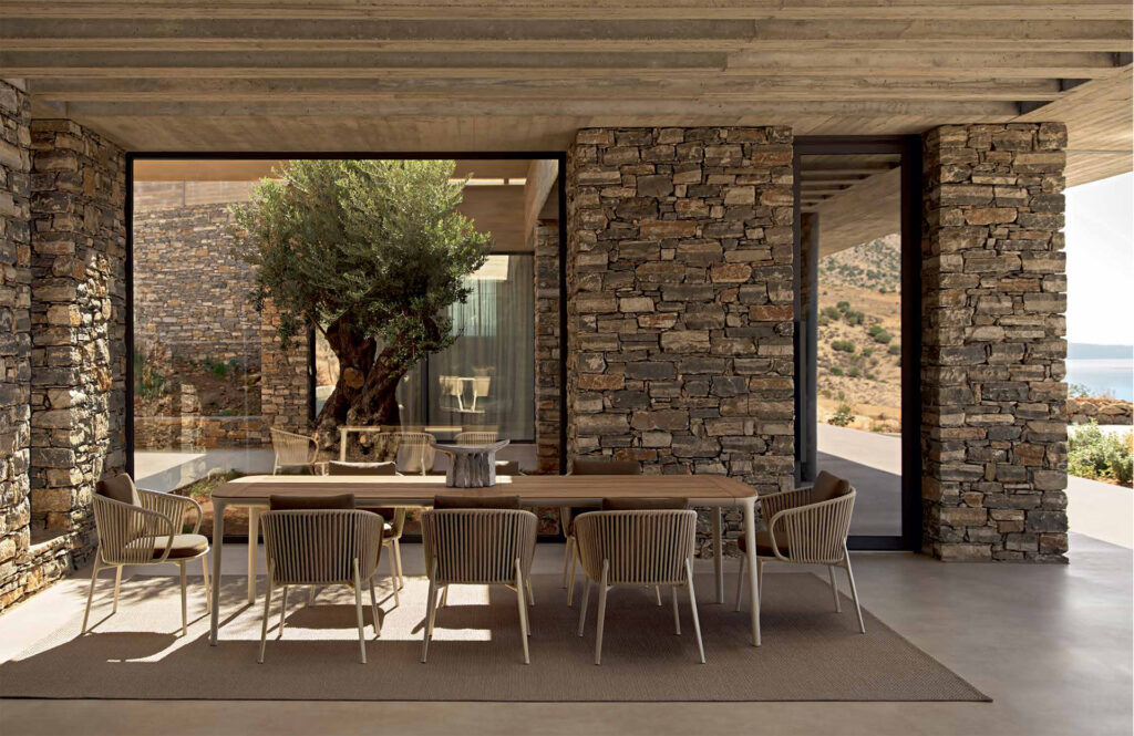 Jean-Marie Massaud Emmanuel Gallinaa Poliform outdoor furniture earthy tones