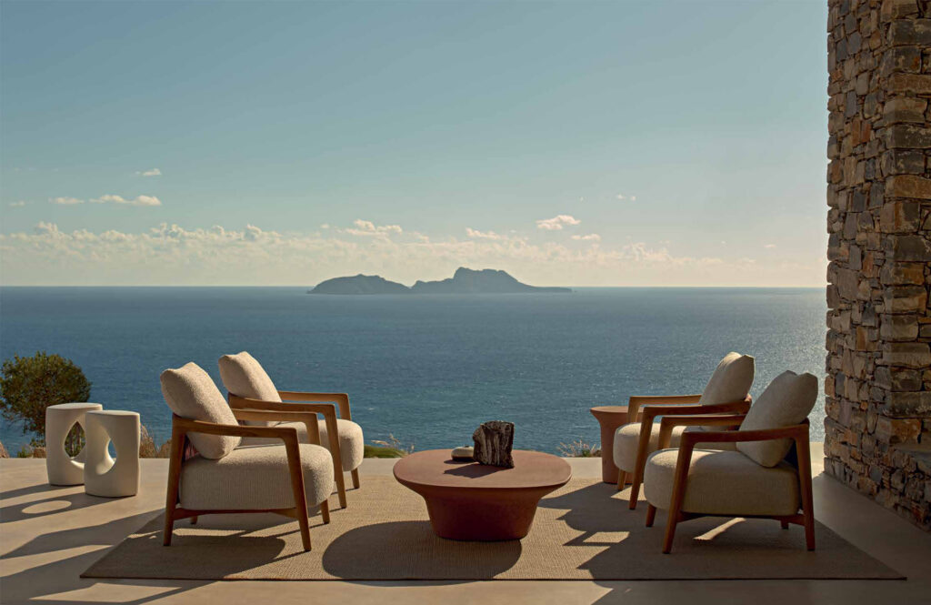 Poliform outdoor tables and seating contemporary Italian design San Diego