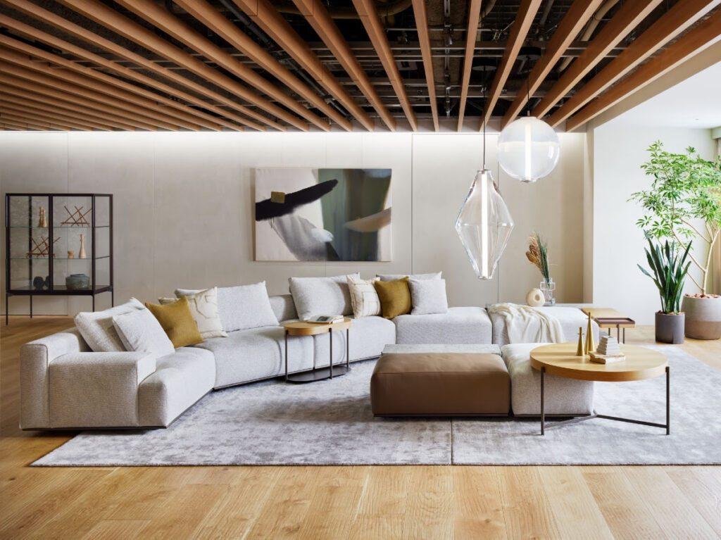 BOMMA Buoy sphere pendant clear crystal silver fitting, luxury lighting for modern interiors