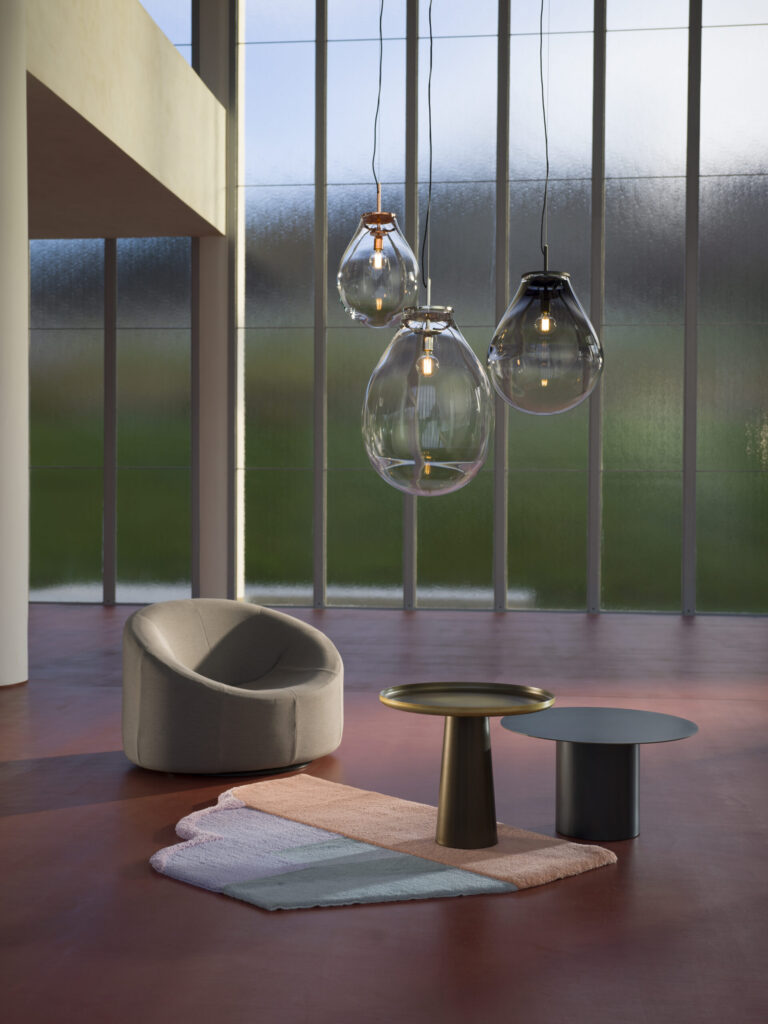 BOMMA Tim handblown glass oversized bulb pendant, Tim Burton collaboration