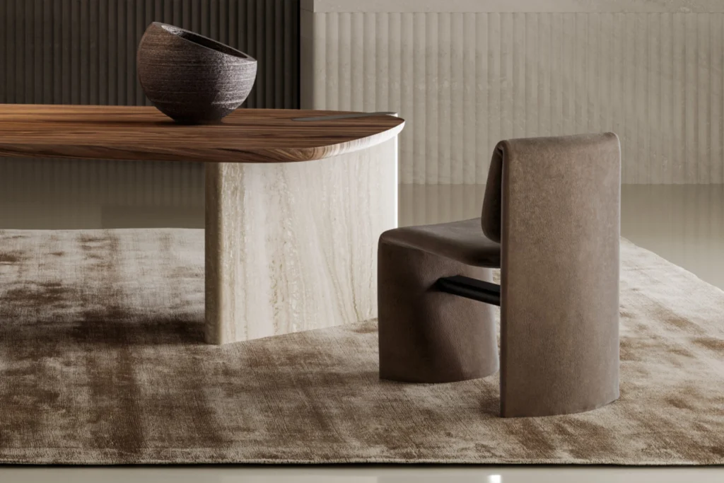 Bonaldo Avant Garde dining chair with floating seat and flexible backrest