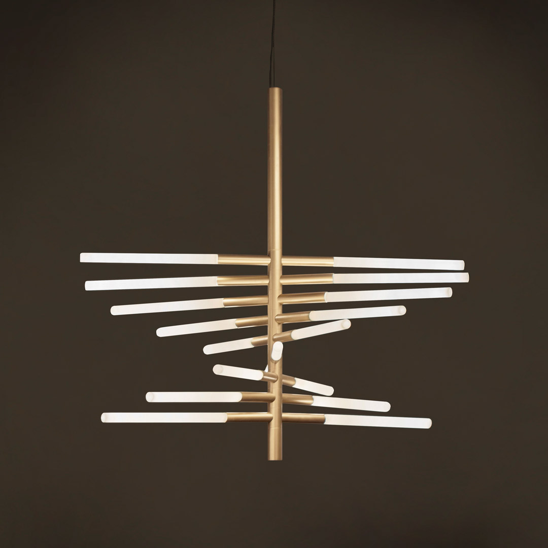 Contardi Bianca collection table lamp chandelier and wall sconce